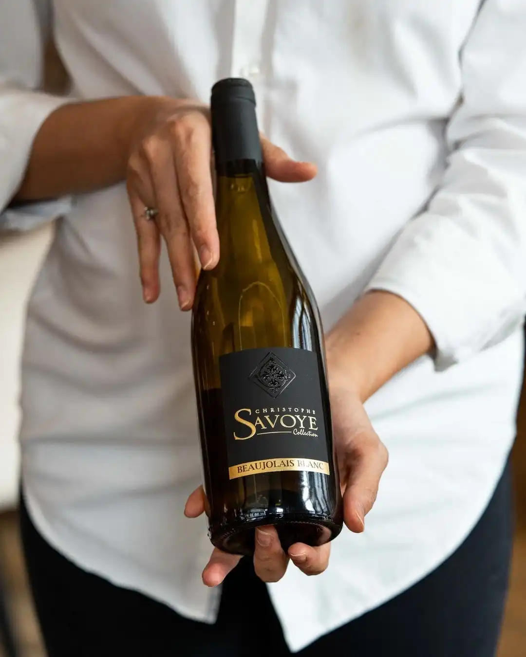 Beaujolais blanc du domaine Christophe Savoye en cuisine